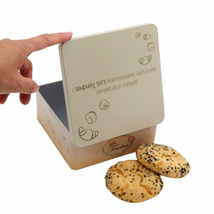 Cookies Square Tin Box Cookies Square Tin Box