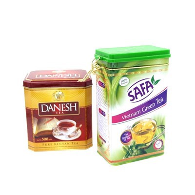 Rectangular Tea Packaging Tin Box