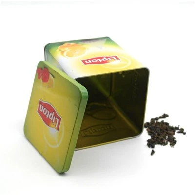 Square Metal Gift Tea Tin Box Square Metal Gift Tea Tin Box