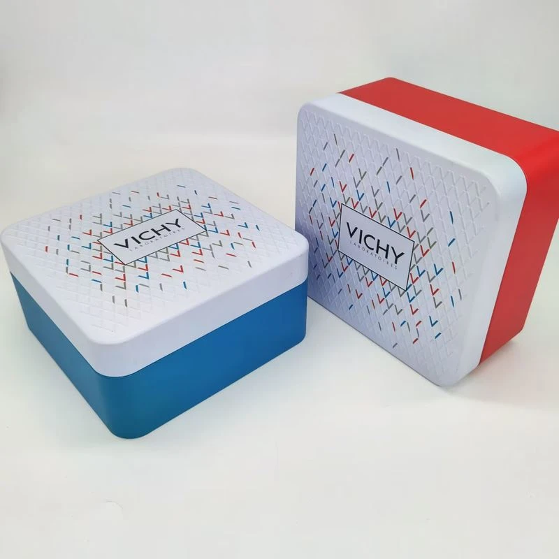 Christmas Embossed Gift Packaging Tin Box