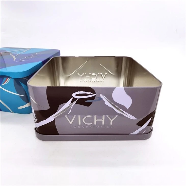 Square Cosmetics Metal Storage Iron Box