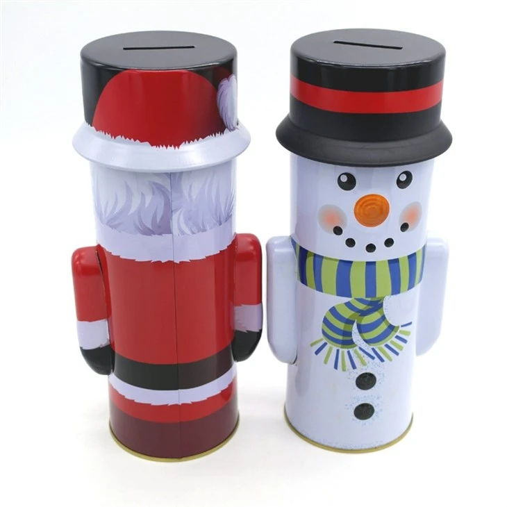 snow man shaped promotional Gift Tin box snow man shaped promotional Gift Tin box